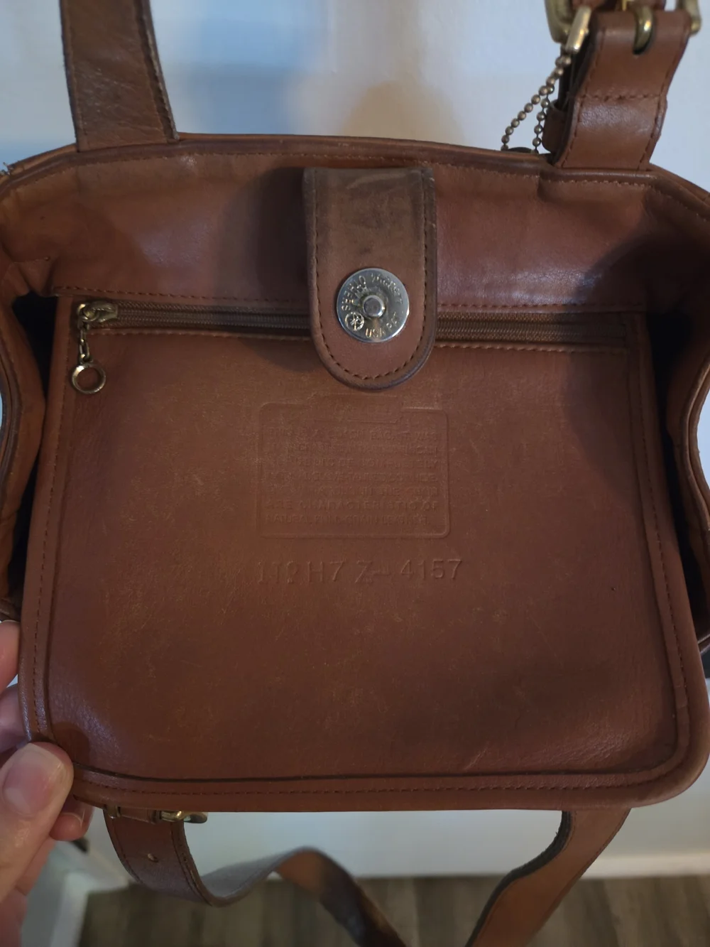 1997 COACH 4157 Brown LEATHER Waverly SOHO